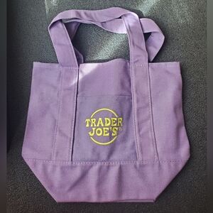 Purple Trader Joes Tote Bag